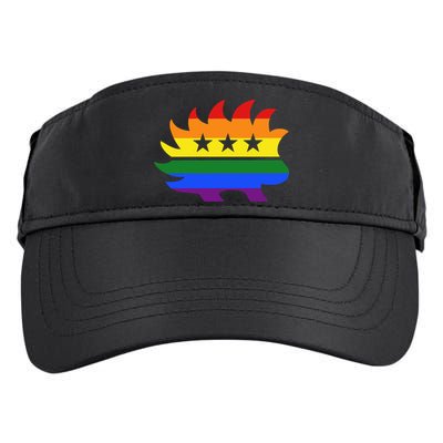 Libertarian Party Porcupine Rainbow Adult Drive Performance Visor