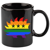 Libertarian Party Porcupine Rainbow 11oz C Handle Ceramic Mug