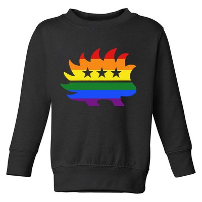 Libertarian Party Porcupine Rainbow Toddler Sweatshirt