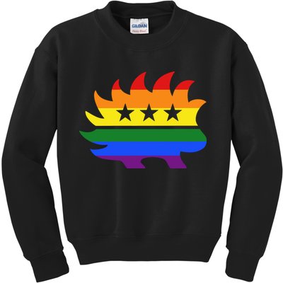 Libertarian Party Porcupine Rainbow Kids Sweatshirt
