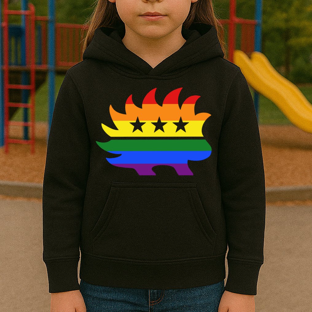 Libertarian Party Porcupine Rainbow Kids Hoodie