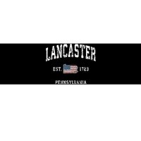 Lancaster Pennsylvania Pa Vintage American Flag Sports Desig Bumper Sticker