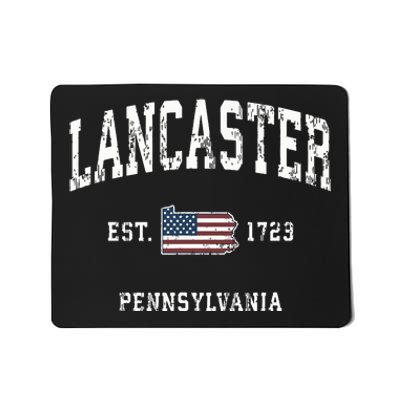 Lancaster Pennsylvania Pa Vintage American Flag Sports Desig Mousepad