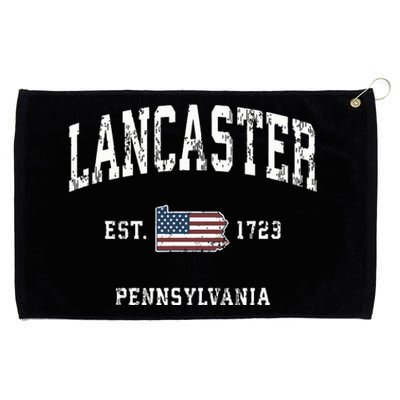 Lancaster Pennsylvania Pa Vintage American Flag Sports Desig Grommeted Golf Towel