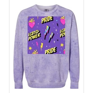 LGBTQ Power Pride Month Colorblast Crewneck Sweatshirt