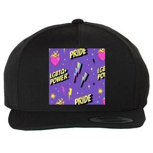 LGBTQ Power Pride Month Wool Snapback Cap