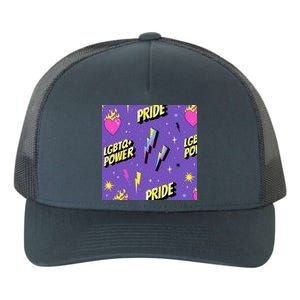 LGBTQ Power Pride Month Yupoong Adult 5-Panel Trucker Hat