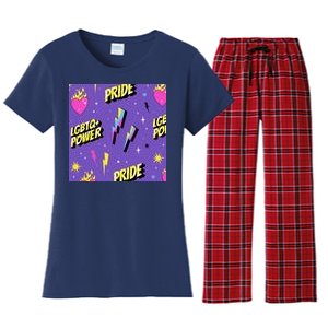 LGBTQ Power Pride Month Women's Flannel Pajama Set