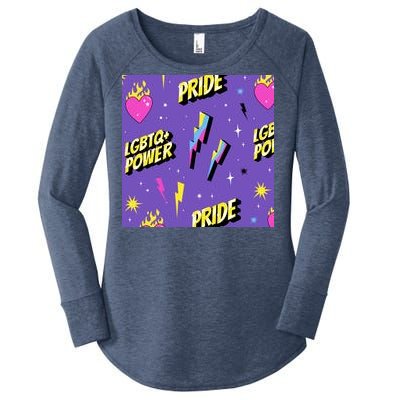 LGBTQ Power Pride Month Women's Perfect Tri Tunic Long Sleeve Shirt