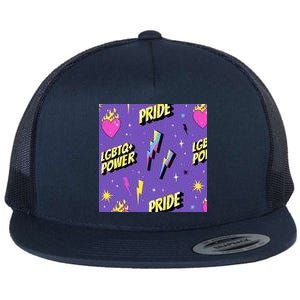 LGBTQ Power Pride Month Flat Bill Trucker Hat