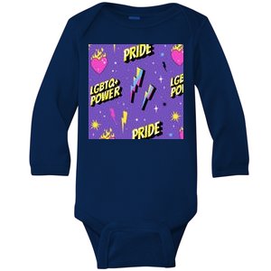 LGBTQ Power Pride Month Baby Long Sleeve Bodysuit