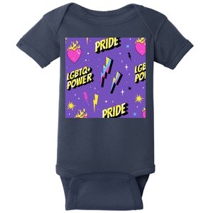 LGBTQ Power Pride Month Baby Bodysuit