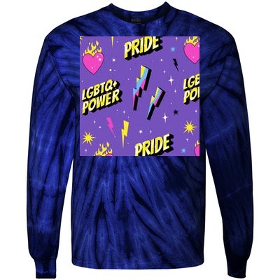 LGBTQ Power Pride Month Tie-Dye Long Sleeve Shirt