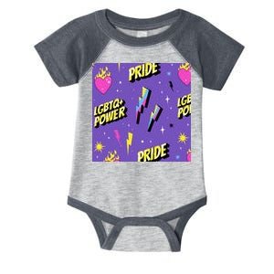 LGBTQ Power Pride Month Infant Baby Jersey Bodysuit