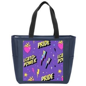 LGBTQ Power Pride Month Zip Tote Bag