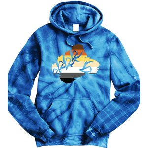 Lgbt Papa Pride Month Paw Bear Gift Tie Dye Hoodie