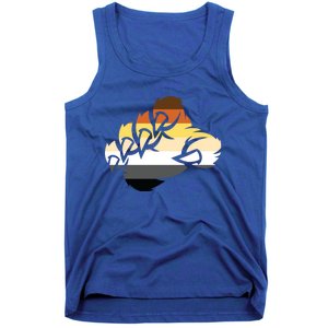 Lgbt Papa Pride Month Paw Bear Gift Tank Top