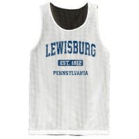 Lewisburg Pennsylvania Pa Vintage Athletic Sports Design Mesh Reversible Basketball Jersey Tank