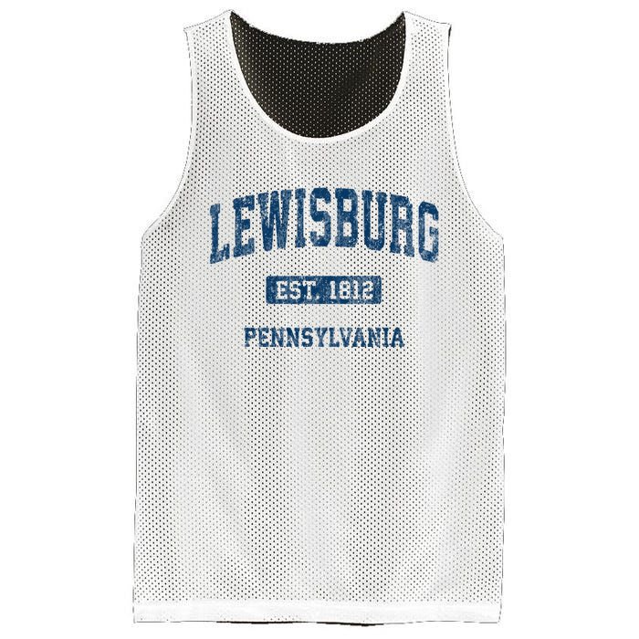 Lewisburg Pennsylvania Pa Vintage Athletic Sports Design Mesh Reversible Basketball Jersey Tank