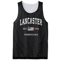 Lancaster Pennsylvania Pa Vintage American Flag Sports Mesh Reversible Basketball Jersey Tank