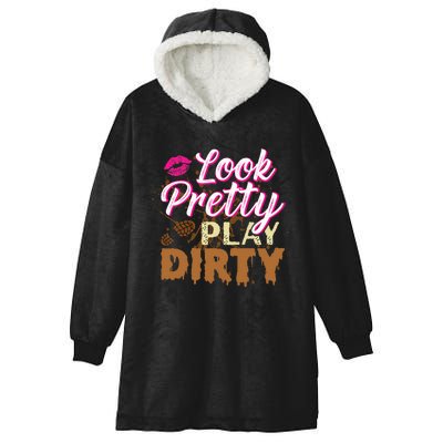 Look Pretty Play Dirty Mud Run Outfit For Mud Run Team Hooded Wearable Blanket