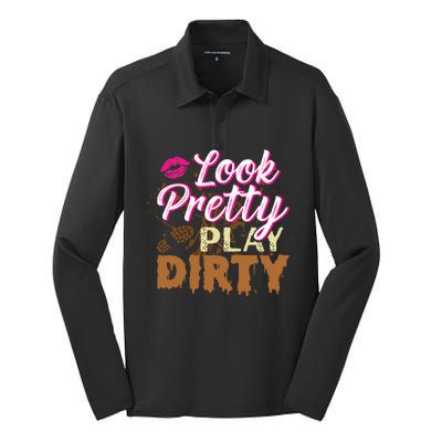 Look Pretty Play Dirty Mud Run Outfit For Mud Run Team Silk Touch Performance Long Sleeve Polo