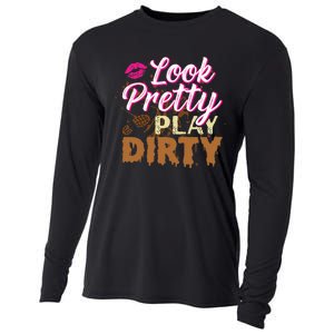 Look Pretty Play Dirty Mud Run Outfit For Mud Run Team Cooling Performance Long Sleeve Crew