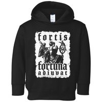 Latin Philosophy Quote Luck Bravery Fortis Fortuna Adiuvat Toddler Hoodie