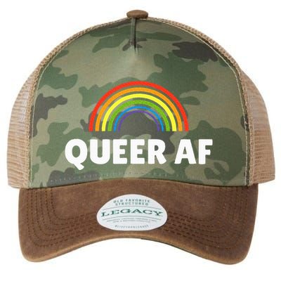 Lgbt Pride Queer Af Legacy Tie Dye Trucker Hat