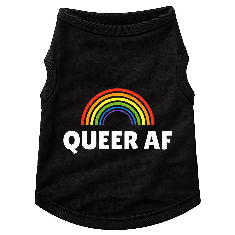 Lgbt Pride Queer Af Doggie Tank