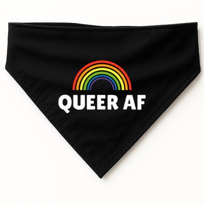 Lgbt Pride Queer Af USA-Made Doggie Bandana