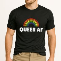 Lgbt Pride Queer Af Cooling Performance Crew T-Shirt