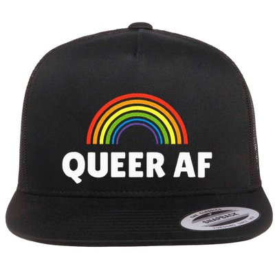 Lgbt Pride Queer Af Flatbill Hat