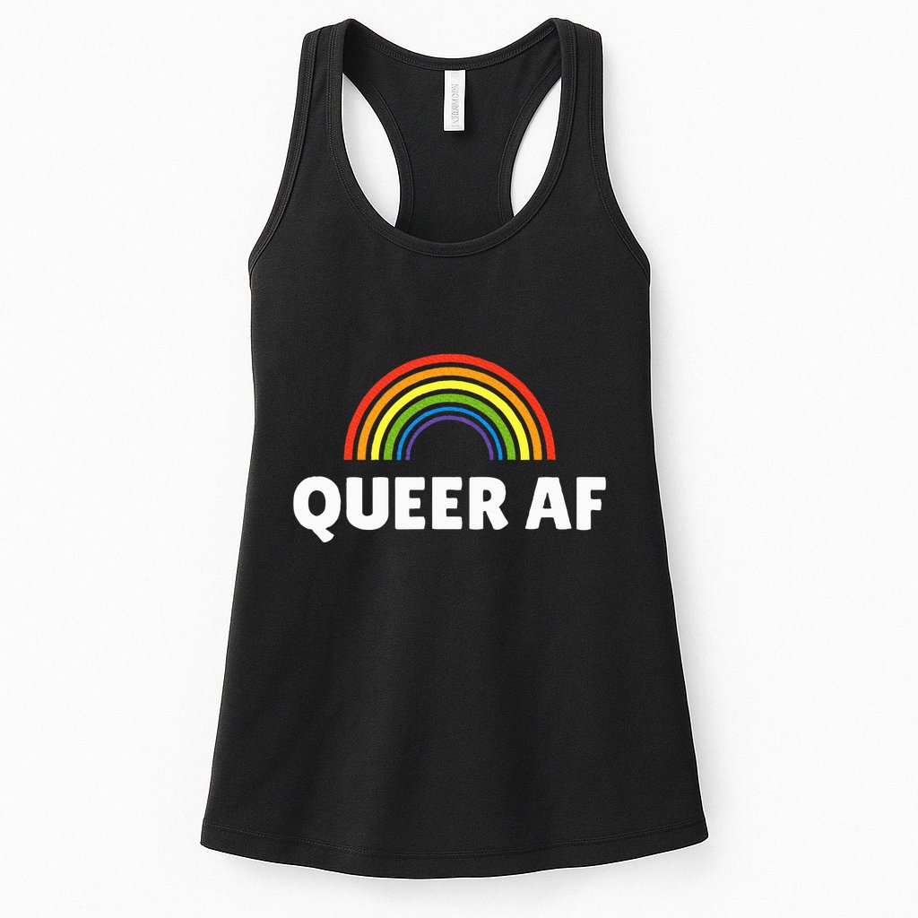 Lgbt Pride Queer Af Womens Tank Top