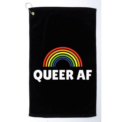 Lgbt Pride Queer Af Golf Towel