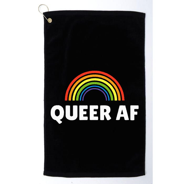 Lgbt Pride Queer Af Golf Towel