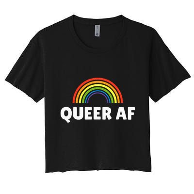 Lgbt Pride Queer Af Crop Top