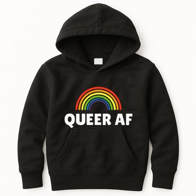 Lgbt Pride Queer Af Kids Hoodie
