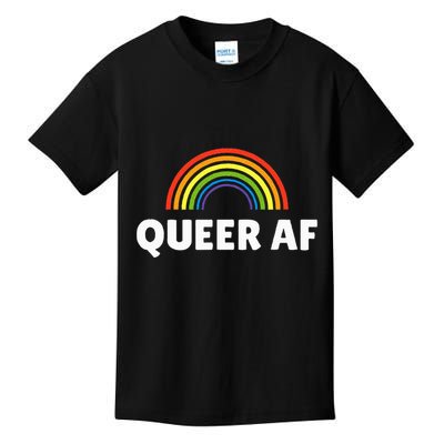 Lgbt Pride Queer Af Kids T-Shirt
