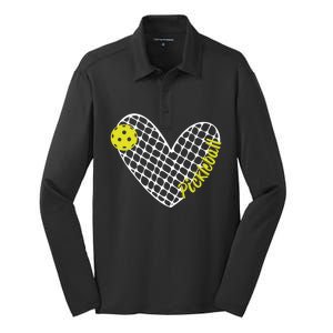 Love Pickleball Quote Pickleball Funny I Love Pickleball Great Gift Silk Touch Performance Long Sleeve Polo