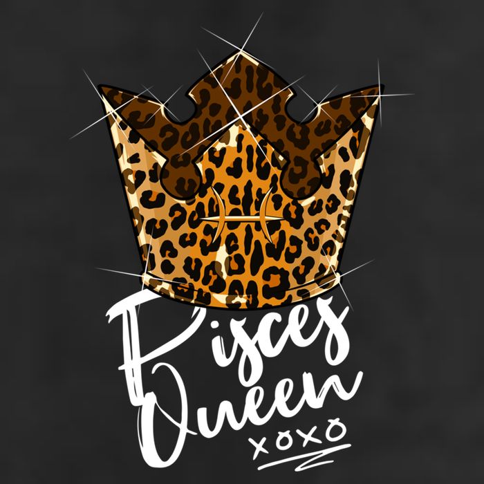 Leopard Pisces Queen Zodiac Sign With Leopard Pattern Crown Gift Cool Comfort Performance Bucket Hat