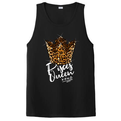 Leopard Pisces Queen Zodiac Sign With Leopard Pattern Crown Gift PosiCharge Competitor Tank