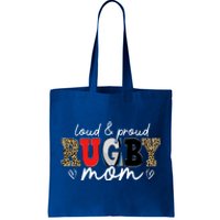 Loud Proud Rugby Mom Leopard Mama Mommy Mothers Day Gift Tote Bag