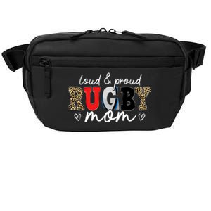 Loud Proud Rugby Mom Leopard Mama Mommy Mothers Day Gift Crossbody Pack