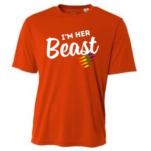 Lgbt Pride Rainbow Couples For Lesbians I'm Her Beast Beauty Gift Cooling Performance Crew T-Shirt