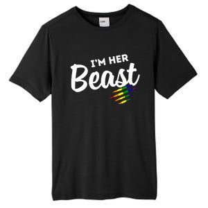 Lgbt Pride Rainbow Couples For Lesbians I'm Her Beast Beauty Gift Tall Fusion ChromaSoft Performance T-Shirt