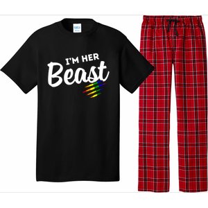 Lgbt Pride Rainbow Couples For Lesbians I'm Her Beast Beauty Gift Pajama Set