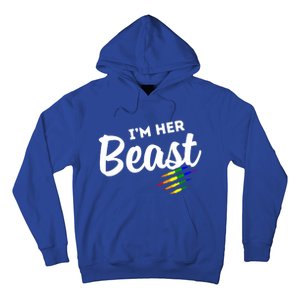 Lgbt Pride Rainbow Couples For Lesbians I'm Her Beast Beauty Gift Hoodie