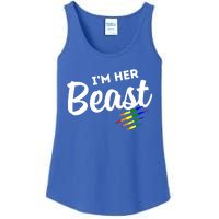 Lgbt Pride Rainbow Couples For Lesbians I'm Her Beast Beauty Gift Ladies Essential Tank