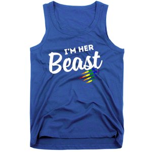 Lgbt Pride Rainbow Couples For Lesbians I'm Her Beast Beauty Gift Tank Top